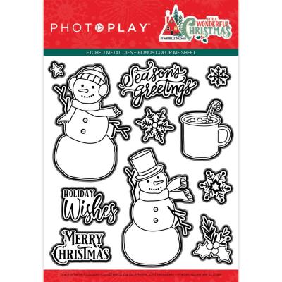 PhotoPlayIt's A Wonderful Christmas Etched Die - It's A Wonderful Christmas